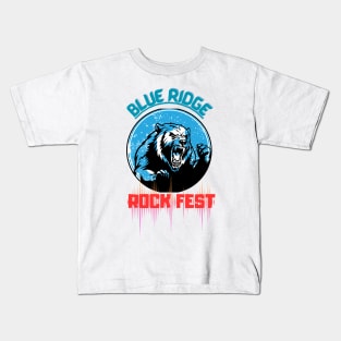 BLUE RIDGE ROCK FEST Kids T-Shirt